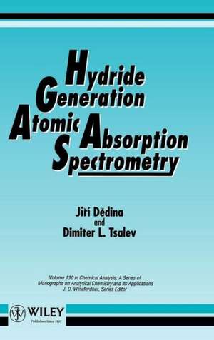 Hydride Generation Atomic Absorption Spectrometry de J Dedina