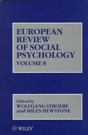 European Review of Social Psychology V 8 de W. Stroebe