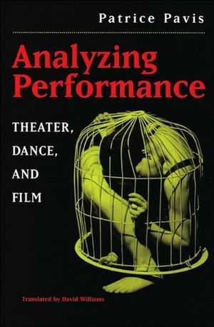 Analyzing Performance: Theater, Dance, and Film de Patrice Pavis