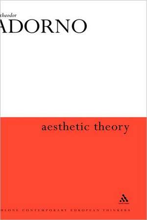 Aesthetic Theory de Theodor W. Adorno