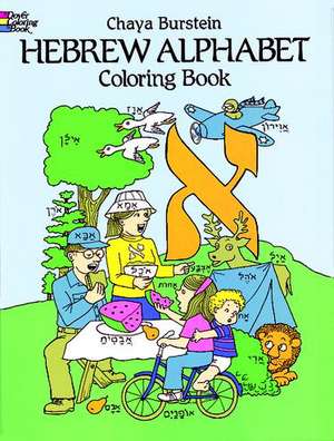 Hebrew Alphabet Coloring Book de Chaya Burstein