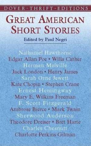 Great American Short Stories de Dover Thrift Editions