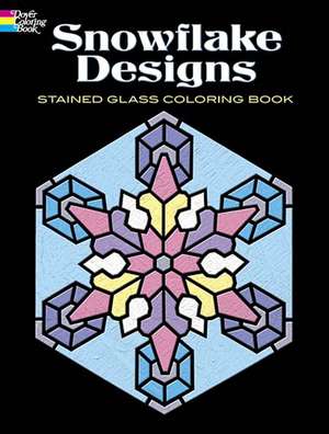 Snowflake Designs Stained Glass Coloring Book de A. G. Smith