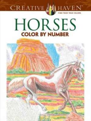 Horses Color by Number Coloring Book: A Story Coloring Book de George Toufexis