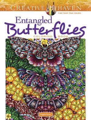 Creative Haven Entangled Butterflies Coloring Book de Angela Porter