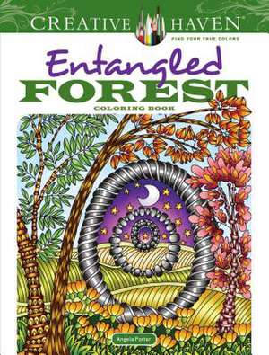 Creative Haven Entangled Forest Coloring Book de Angela Porter