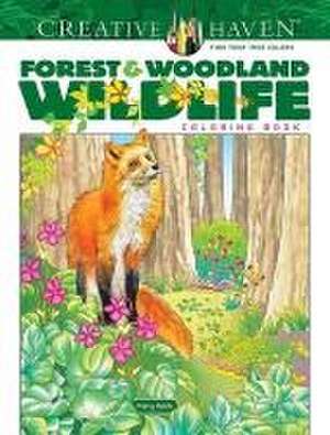 Creative Haven Forest & Woodland Wildlife Coloring Book de Marty Noble