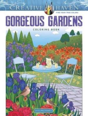 Creative Haven Gorgeous Gardens Coloring Book de Jessica Mazurkiewicz