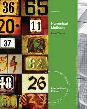 Numerical Methods, International Edition de Richard Burden