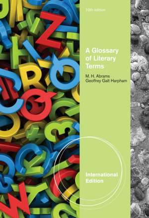 A Glossary of Literary Terms de Geoffrey Galt Harpham