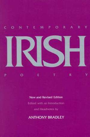 Rev–Cont Irish Poetry (Paper) de Bradley