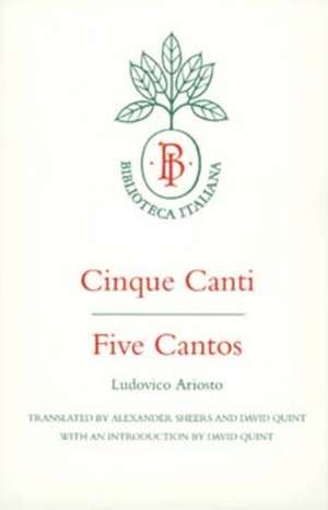 Cinque Canti / Five Cantos de Ludovico Ariosto