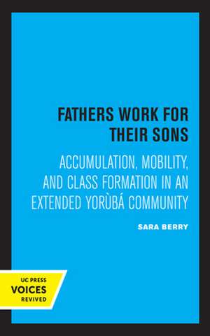 Fathers Work for Their Sons – Accumulation, Mobility, and Class Formation in an Extended Yoruba Community de Sara Berry