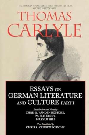 Essays on German Literature and Culture, Part I de Chris Ramon Vanden Bossche