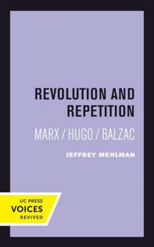 Revolution and Repetition de Jeffrey Mehlman