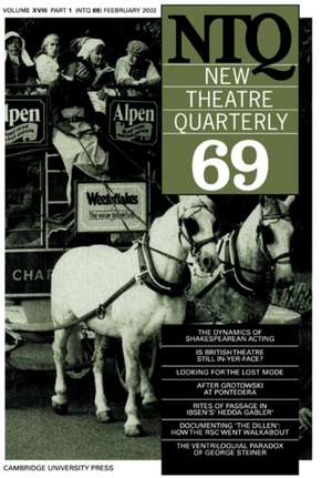 New Theatre Quarterly 69: Volume 18, Part 1 de Clive Barker