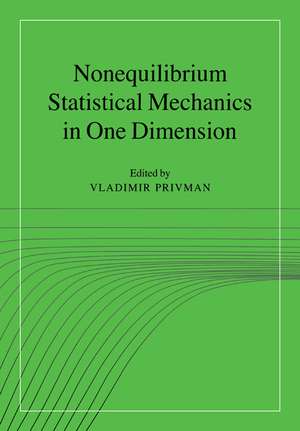 Nonequilibrium Statistical Mechanics in One Dimension de Vladimir Privman