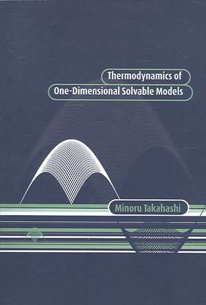 Thermodynamics of One-Dimensional Solvable Models de Minoru Takahashi