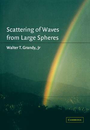 Scattering of Waves from Large Spheres de Walter T. Grandy, Jr