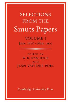 Selections from the Smuts Papers de W. K. Hancock