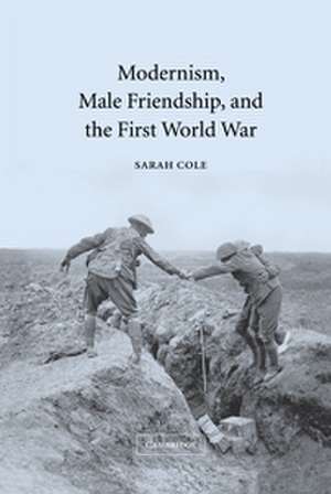 Modernism, Male Friendship, and the First World War de Sarah Cole