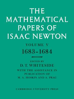 The Mathematical Papers of Isaac Newton: Volume 5, 1683–1684 de Isaac Newton