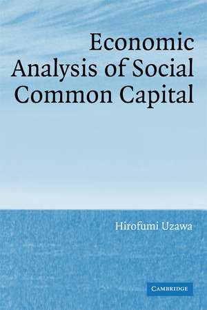 Economic Analysis of Social Common Capital de Hirofumi Uzawa