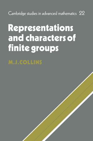 Representations and Characters of Finite Groups de M. J. Collins