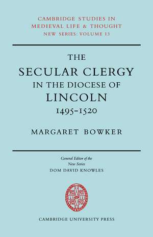 Secular Clergy Diocese Lincoln de Margaret Bowker