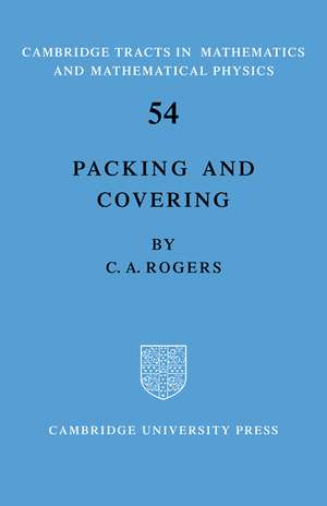 Packing and Covering de C. A. Rogers