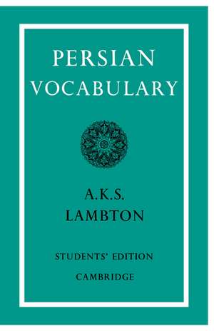 Persian Vocabulary de Ann K. S. Lambton