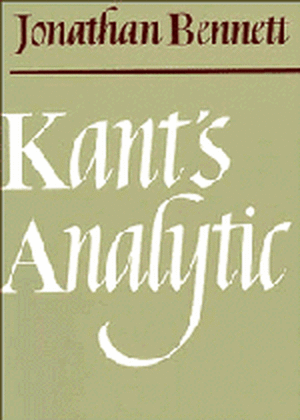 Kant's Analytic de Jonathan Bennett