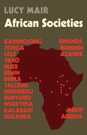 African Societies de Lucy Mair