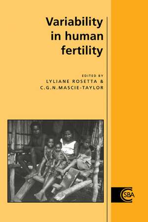 Variability in Human Fertility de Lyliane Rosetta