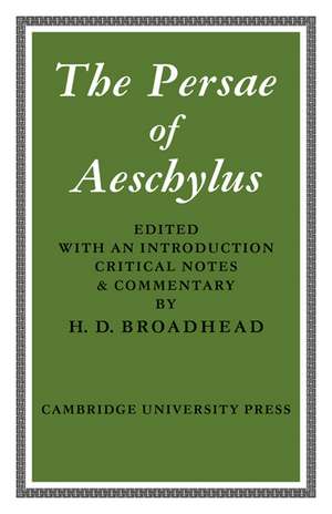 The Persae of Aeschylus de Aeschylus