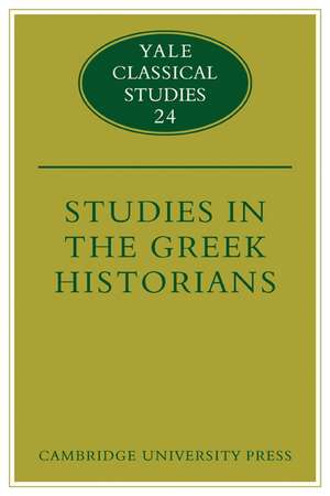 Studies in the Greek Historians de Donald Kagan