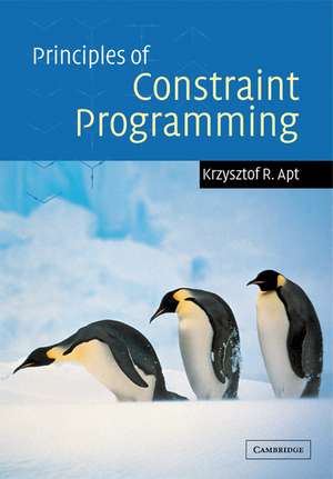 Principles of Constraint Programming de Krzysztof Apt