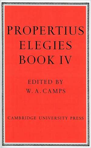 Propertius: Elegies Book 4 de Propertius