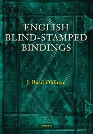 English Blind Stamped Bindings de Oldham