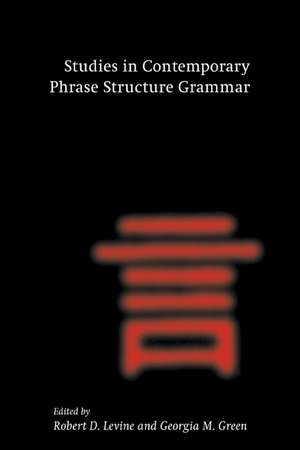 Studies in Contemporary Phrase Structure Grammar de Robert D. Levine