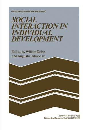 Social Interaction in Individual Development de Willem Doise