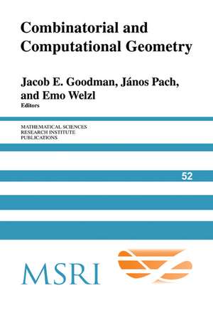 Combinatorial and Computational Geometry de Jacob E. Goodman