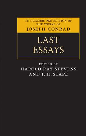 Last Essays de Joseph Conrad