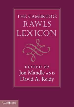 The Cambridge Rawls Lexicon de Jon Mandle