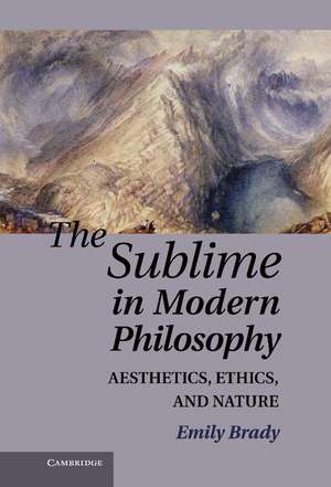 The Sublime in Modern Philosophy: Aesthetics, Ethics, and Nature de Emily Brady