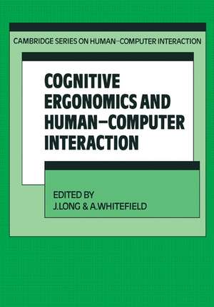 Cognitive Ergonomics and Human-Computer Interaction de J. Long