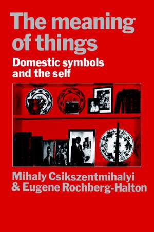 The Meaning of Things: Domestic Symbols and the Self de Mihaly Csikszentmihalyi