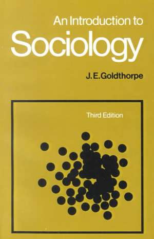 An Introduction to Sociology de J. E. Goldthorpe