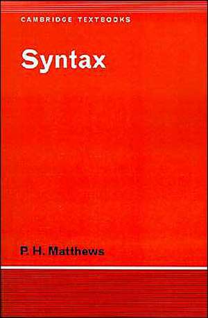 Syntax de P. H. Matthews