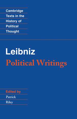 Leibniz: Political Writings de Gottfried Wilhelm Leibniz